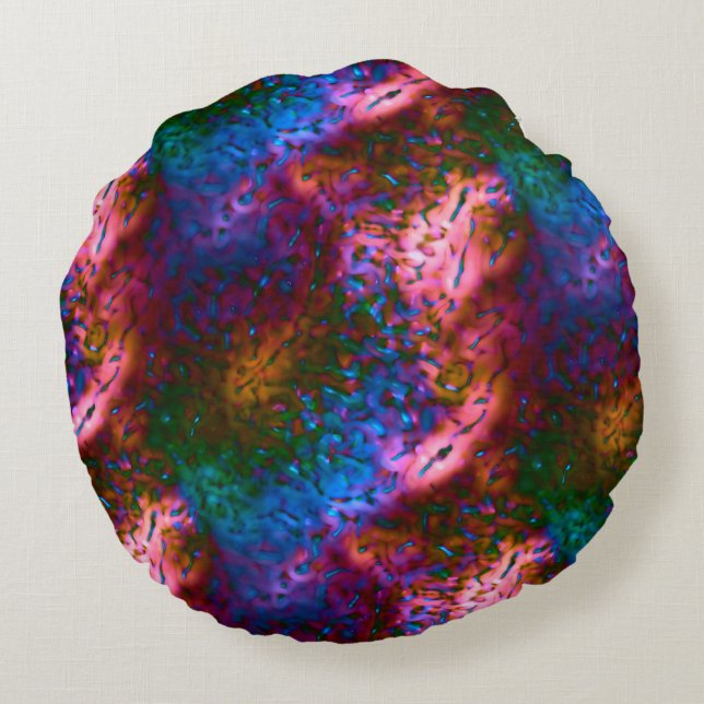 Skalad bläckfisk på lax rund kudde (Baksidan)