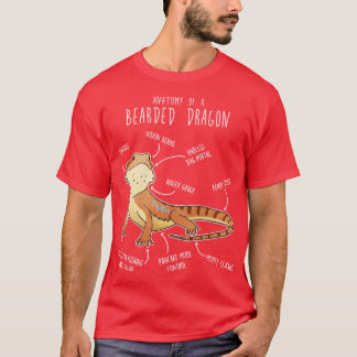 Skalad drakantig reptilanatomi 4 t shirt