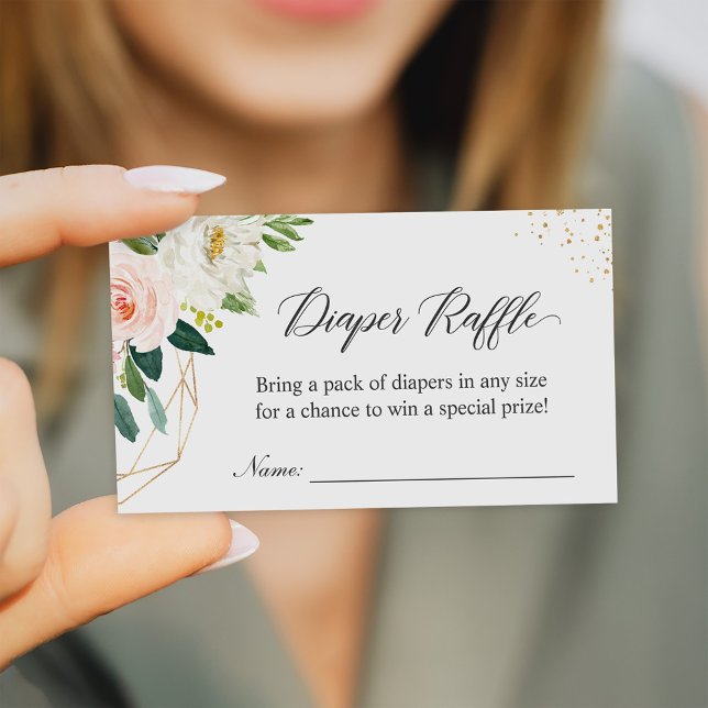 Skalad Elegant för  Blommigt Babykläder för Raffle Tilläggskort (Skapare uppladdad)