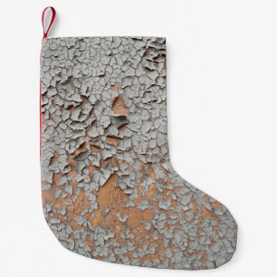 Skalad grått-vägg liten julstrumpa