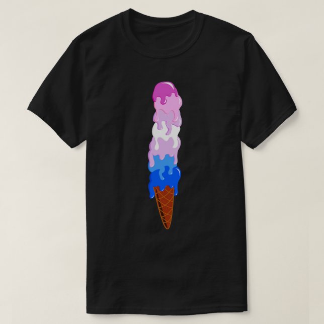 Skalad hög för Pride 1 T Shirt (Design framsida)