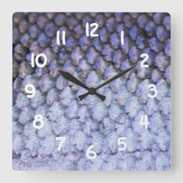 Skalad lax fyrkantig klocka