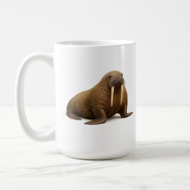Skalad och skrynklig kaffemugg (Vänster)