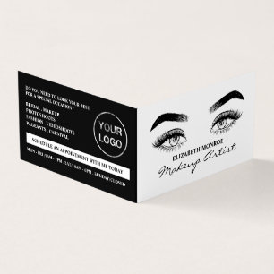 Skalad Öga, makeup Artist, förmånskort, Visitkort