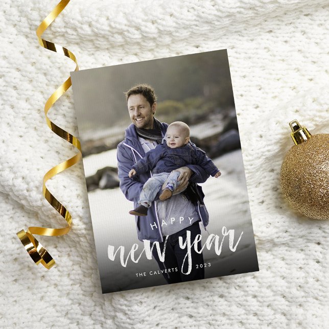 Skalad övertäckning | Nytt års fotokort Julkort (Skapare uppladdad)