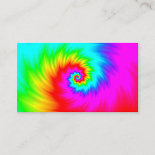 Skalad regnbåge Spiral Visitkort
