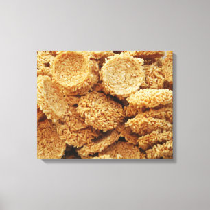 Skalad Ris Cakes ~ Asiatisk sötmat Desserts Food Canvastryck