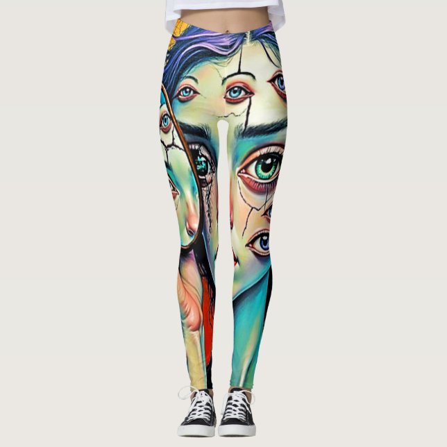 Skalad självreflektion leggings (Framsida)