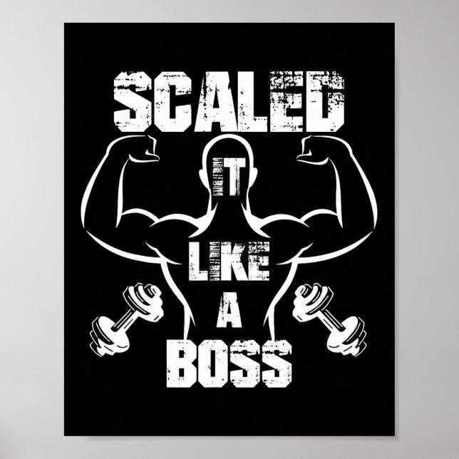 Skalad som en Chef Bodybuilding Poster (Framsidan)