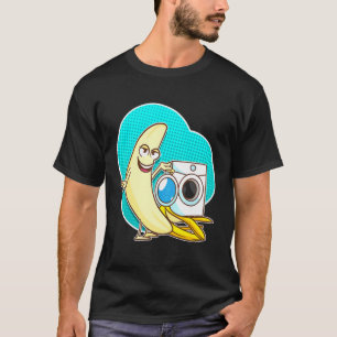 Skalad tvättdag för banan t shirt