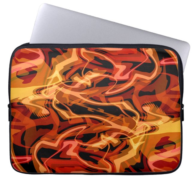 Skalade ägg och paprika laptop fodral (Framsidan)