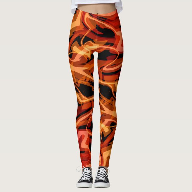 Skalade ägg och paprika leggings (Framsida)