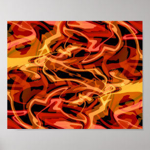 Skalade ägg och paprika poster