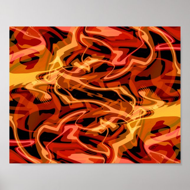 Skalade ägg och paprika poster (Framsidan)