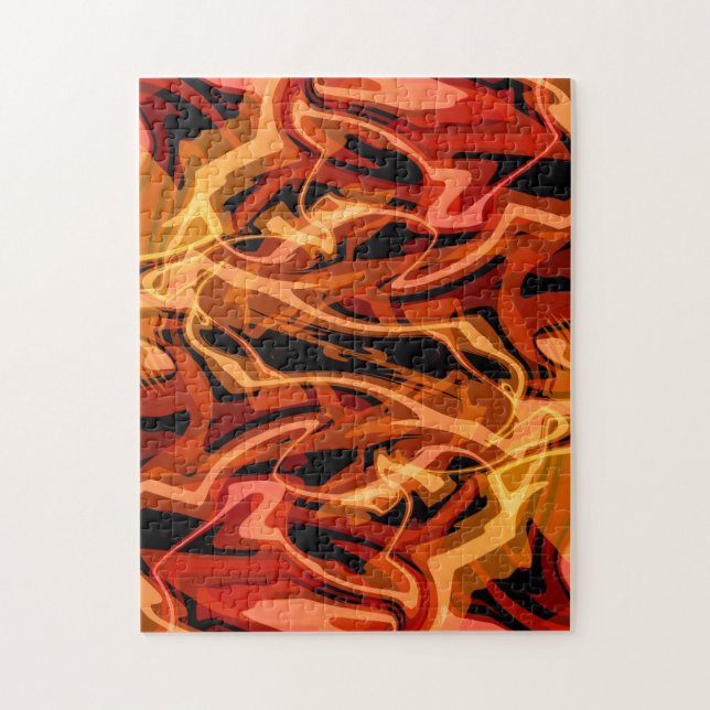 Skalade ägg och paprika pussel (Vertikal)