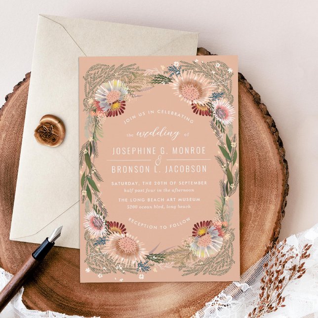 Skalade blommor Unik inbjudan till pratbubbla med  (Skapare uppladdad)