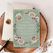 Skalade blommor Unik inbjudan till skräppost