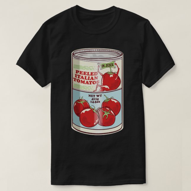 Skalade italienska tomater t shirt (Design framsida)