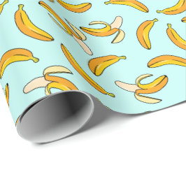 Skalade och hela Banana Mönster Presentpapper