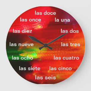 Skalade Reloj de - Colores de México Stor Klocka