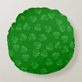 Skalade shamrockar rund kudde