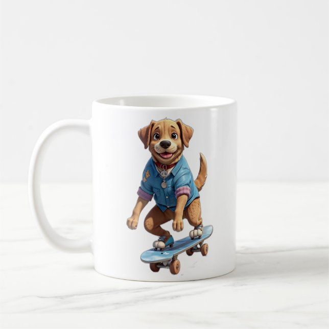 Skalande Hund Kaffemugg (Vänster)