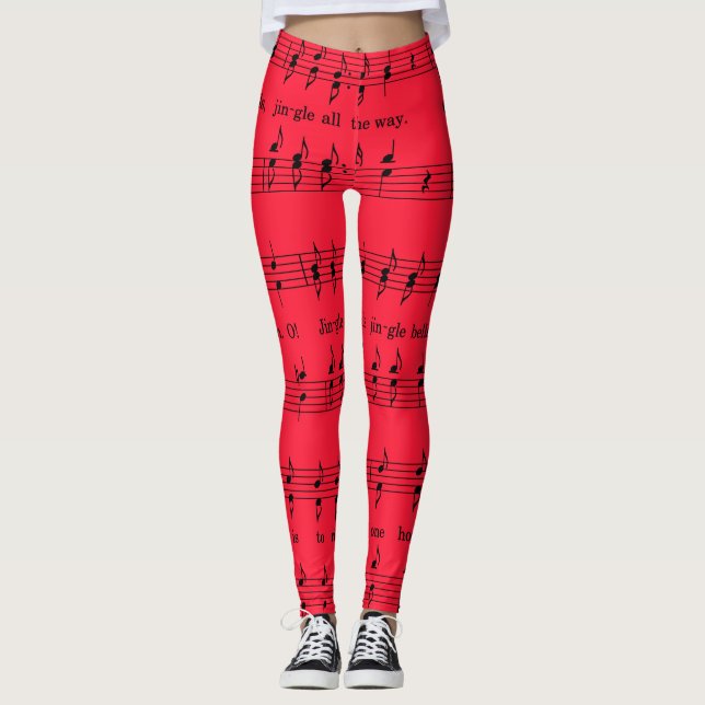 Skålar av Jingle Klockor Leggings (Framsida)