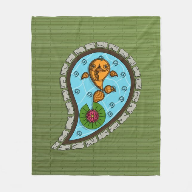 Skalar Goldfish Fleece Blanket (Framsidan)