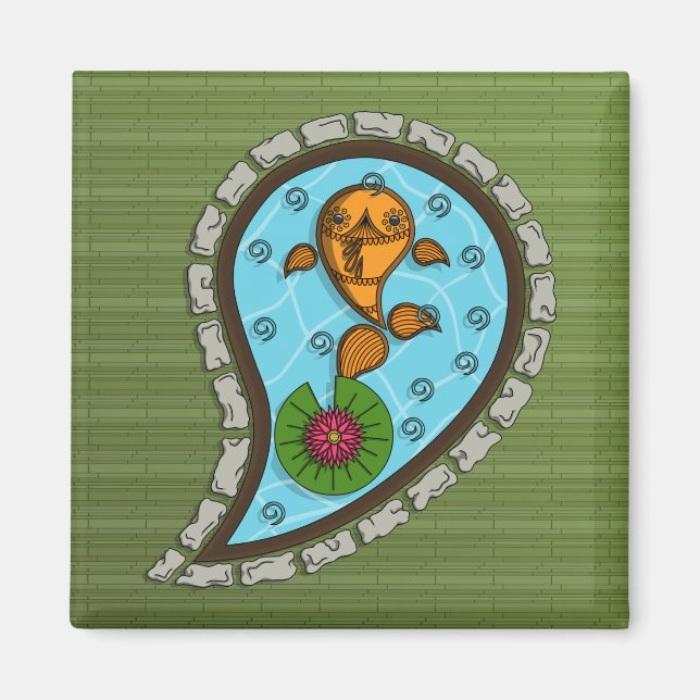 Skalar Goldfish Magnet (Framsidan)