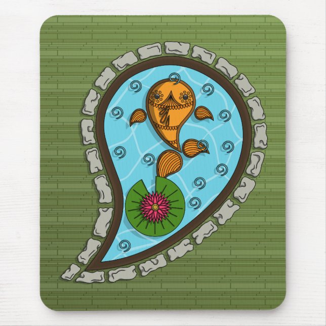 Skalar Goldfish Mousepad Musmatta (Framsidan)