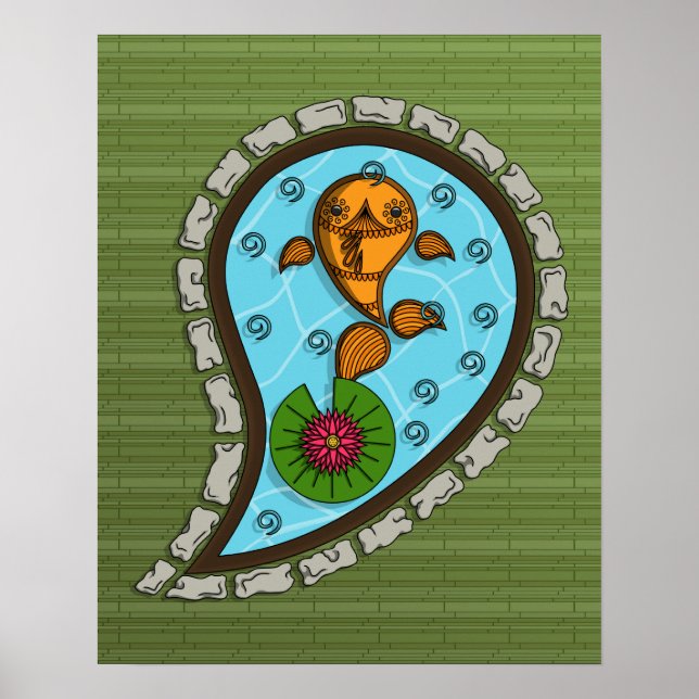 Skalar Goldfish-Poster Poster (Framsidan)