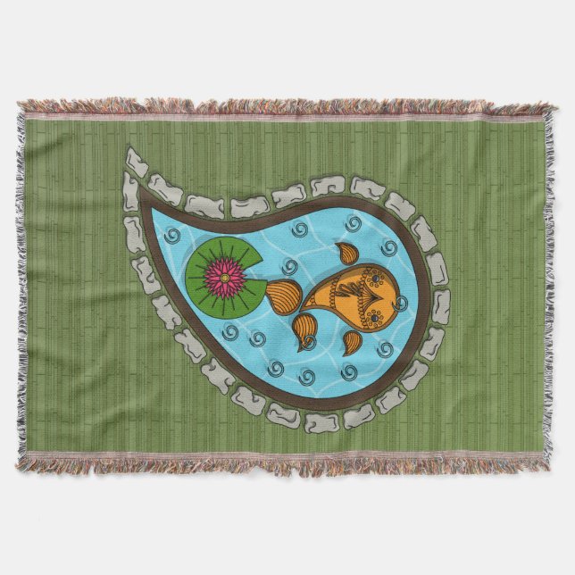 Skalar Goldfish Throw Blanket Mysfilt (Framsidan)