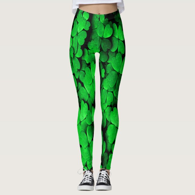 Skalar och örter Saint patrick's day Leggings (Framsida)