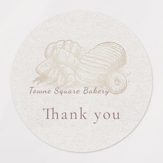 Skalat Bröd Klistermärke (Design 1)