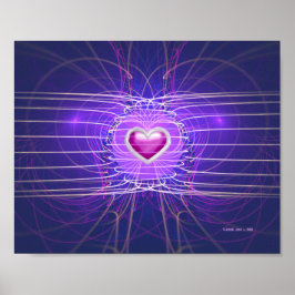 Skalat hjärta (10x8) poster
