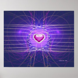 Skalat hjärta (20 x 16) poster