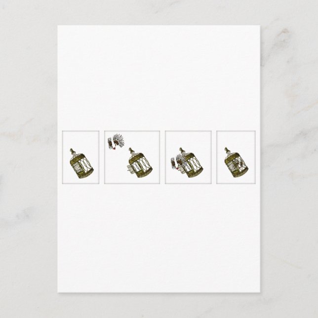 Skalat hjärta vykort (Framsida)