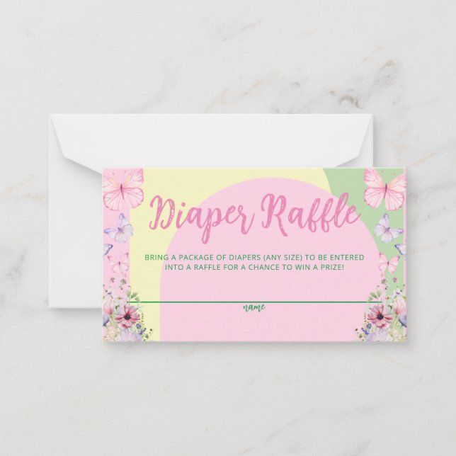 Skalat kort för babybabyskor med platt anteckning (Framsida)