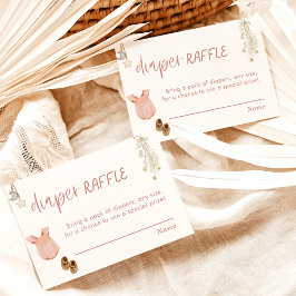 Skalat rackkort | Boho Girl Baby Shower Inbjudningar