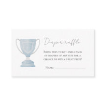 Skalat raffkort med trofi