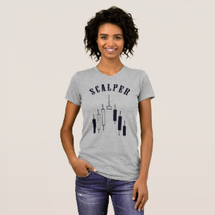 Skalbar ljusskyggsskalstreck, svart och vitt t shirt