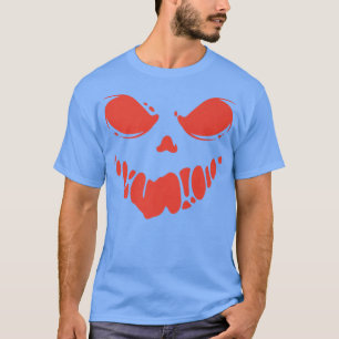 Skalbar T-shirt 6-skjorta med Ansikte Halloween-de