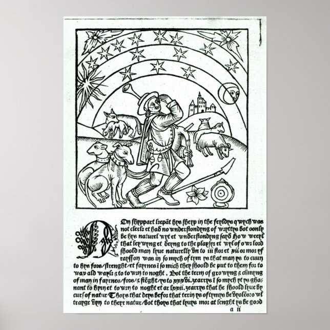 Skalbesättning under Sol, Måne och stjärnor Poster (Framsidan)