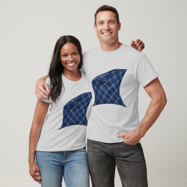 Skalblått skal tee shirt (Unisex)