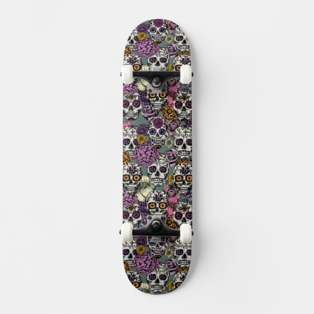 Skålbottenskåda i Bläck Teckning Mini Skateboard Bräda 18,5 Cm (Framsida)