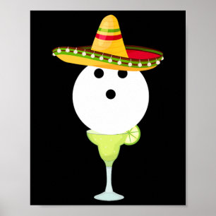 Skalbyte med Sombrero- och Margarita-sportcement Poster