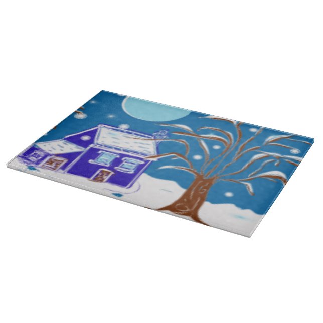 Skaldekorativa skärskivor av glas - julklappar (Hörn)