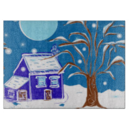 Skaldekorativa skärskivor av glas - julklappar