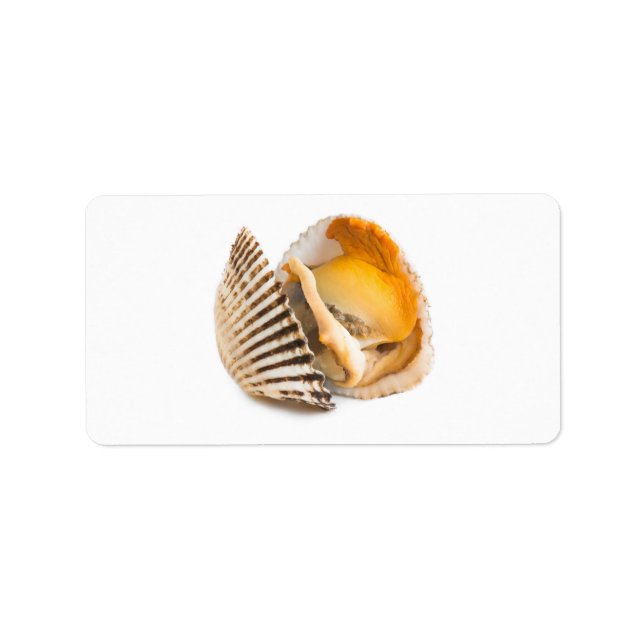 Skaldjur Adressetikett (Framsidan)