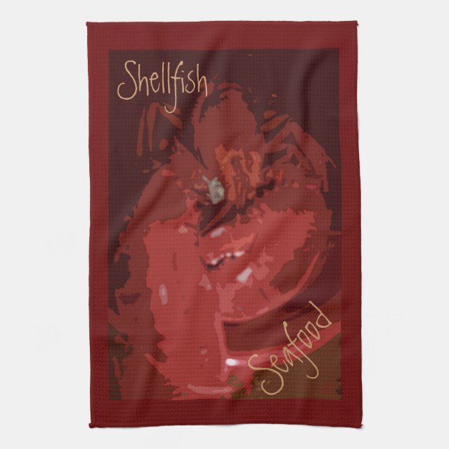 Skaldjur Kökshandduk (Vertikal)